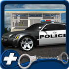 Parking Voiture de police 3D icône
