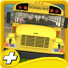 School Bus 3D conducción icono