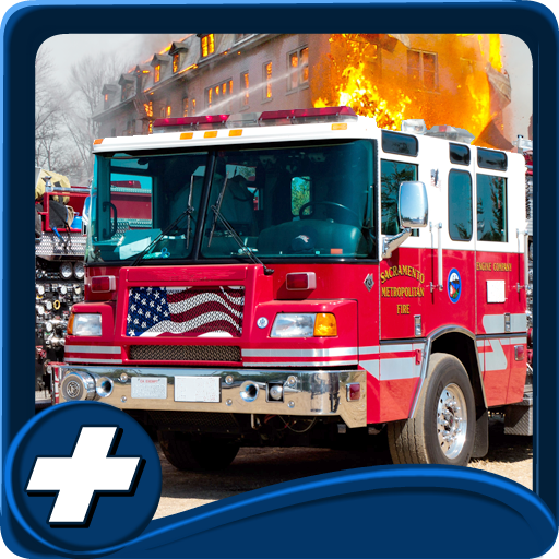 countryside fireman driving 3D