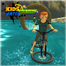 water surfing kids bicycle racing APK