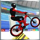 Superhero BMX велосипед трюки трек иконка
