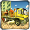 farm and zoo animal transport truck