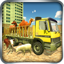 Camion de transport d'animaux de ferme et de zoo APK