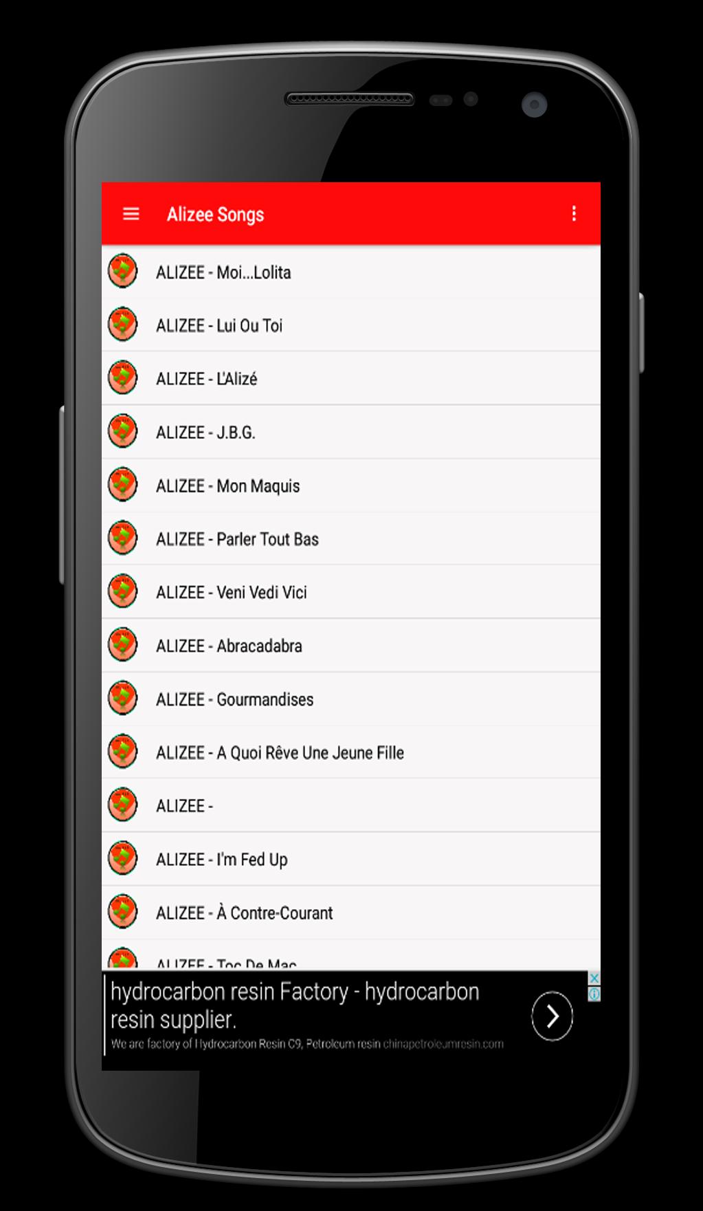 ALIZEE Mp3 Music Lyrics APK pour Android Télécharger