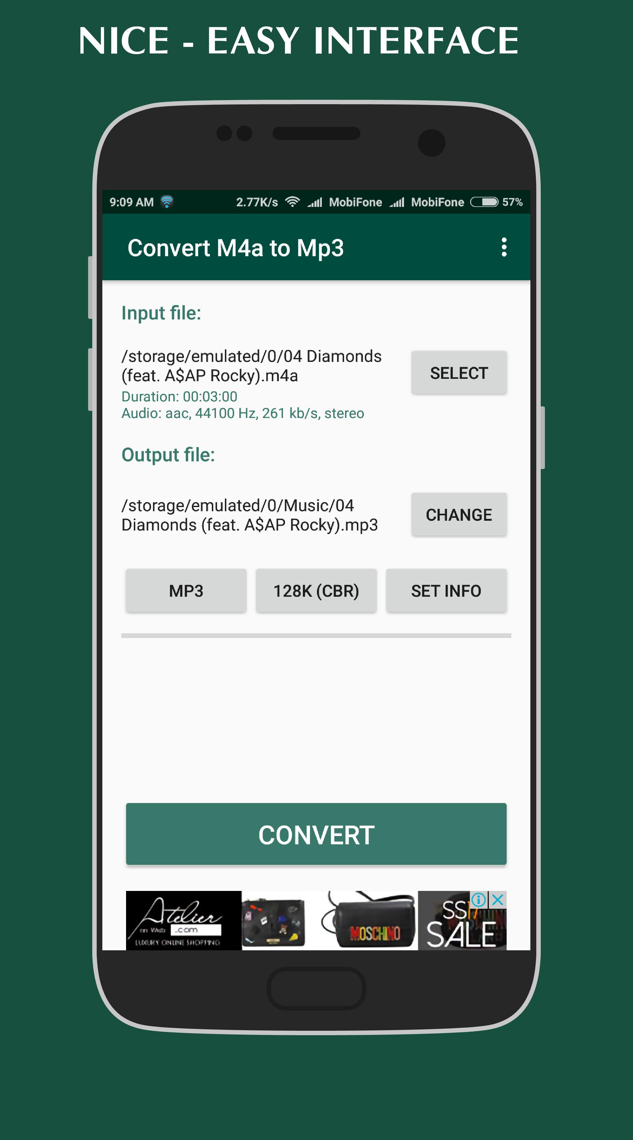 Convert m4a to mp3 for Android - APK Download