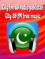 City fm 89 radio pakistan City 89 FM free music plakat