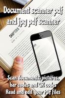 Document scanner pdf and jpg pdf scanner poster