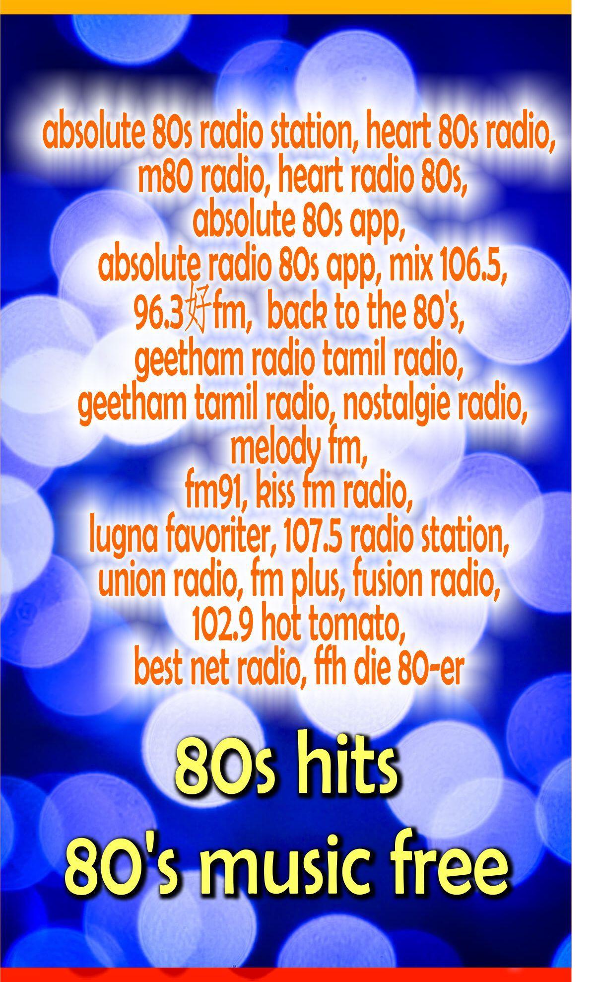 80's music radio: best of 80s free music 80s hits for Android - APK Download