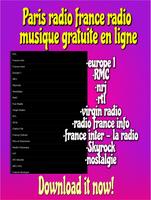 Paris radio france radio musique gratuite en ligne पोस्टर