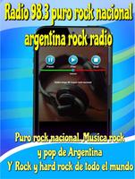 Radio 98.3 puro rock nacional argentina rock radio Affiche