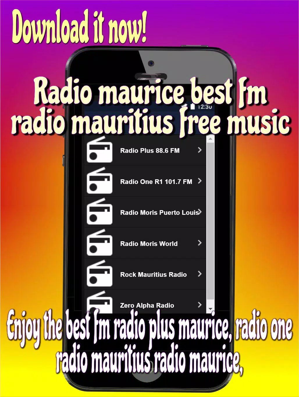 Radio maurice best fm radio mauritius free music APK pour Android  Télécharger