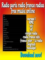 Radio paris radio france radios free music online โปสเตอร์