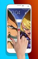 Sanji vs Zoro Zipper Lock Screen screenshot 1