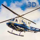 Police Helicopter 3D ไอคอน