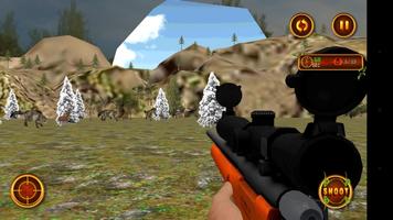 Sniper Wolf Hunting 3D imagem de tela 1