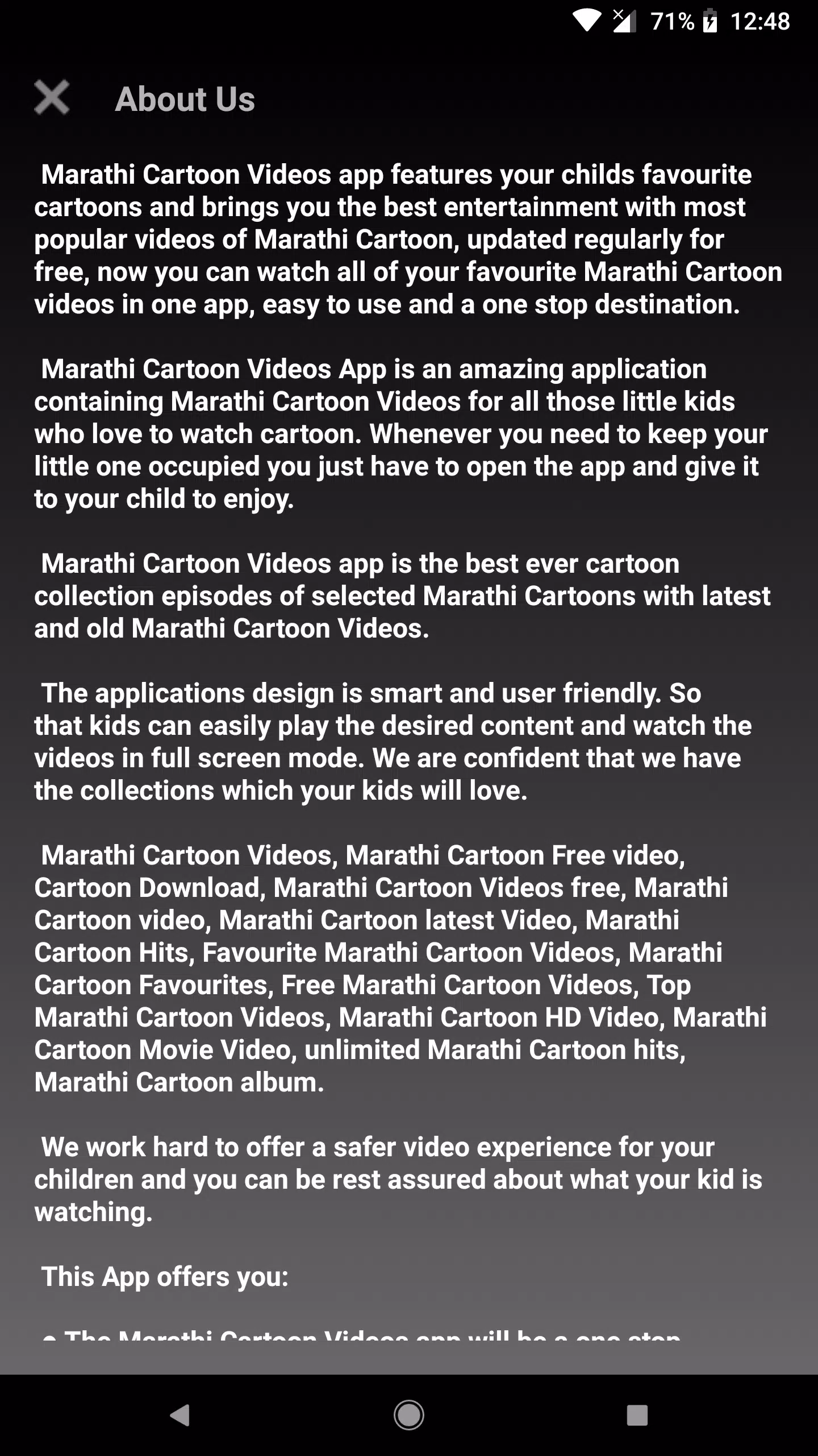 Marathi Cartoon Videos Android के लिए APK डाउनलोड करें