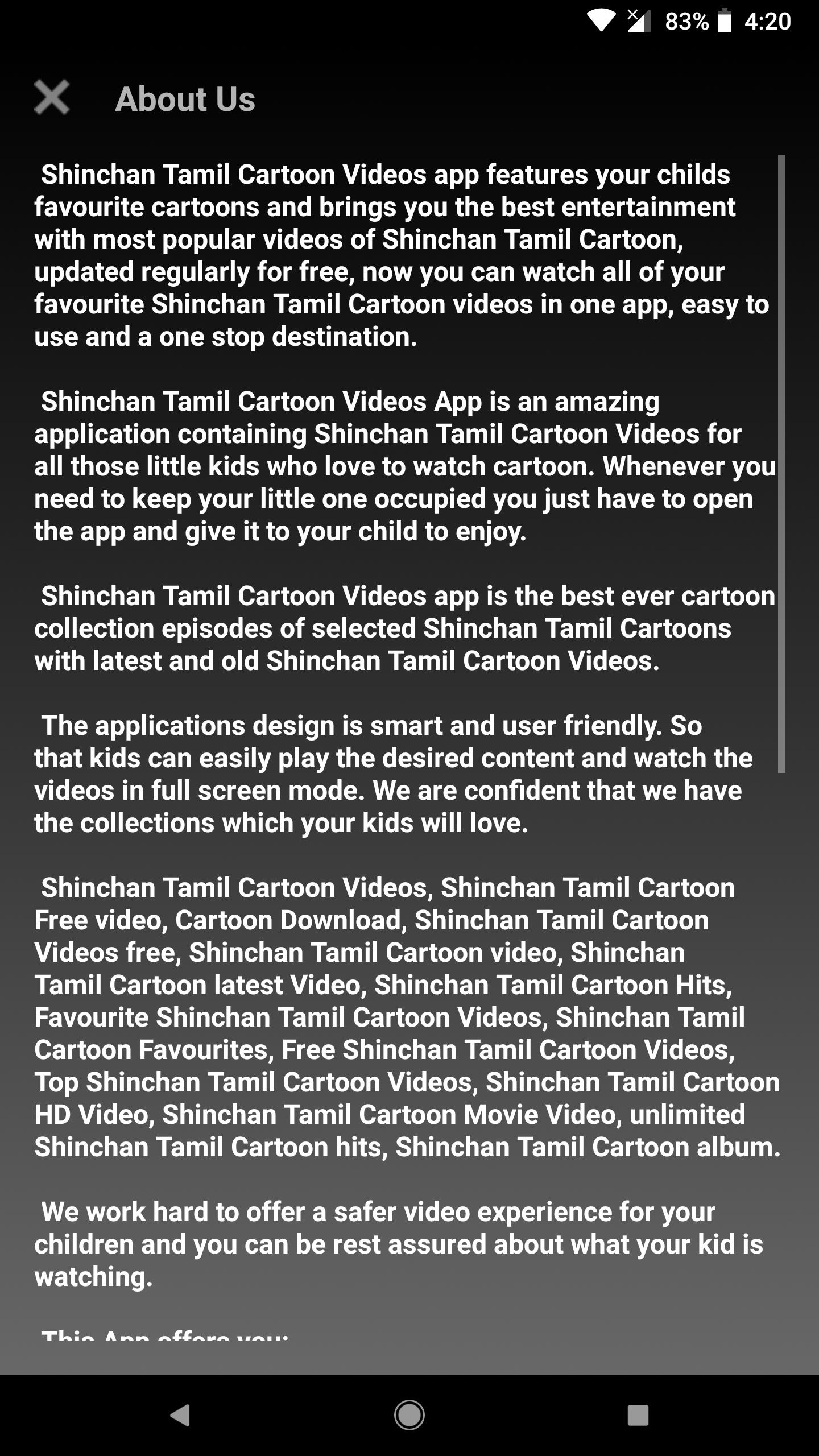 Shinchan Tamil Cartoon Videos APK pour Android Télécharger