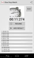 StopWatch with share to email. Affiche