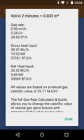 1 Schermata Gas Rate Calculator Lite