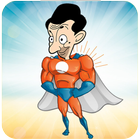 mr bean super hero runner icon