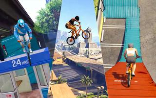 BMX Stunt Tricks Meister Plakat