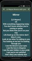 Lil Wayne Musics with Lyric capture d'écran 1