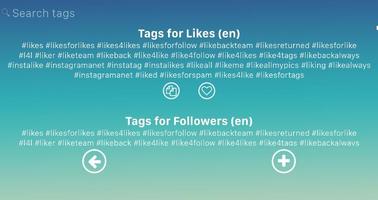 Tags - best hashtags for likes and followers capture d'écran 3