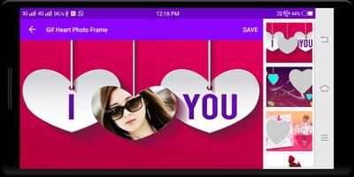 Heart Gif Photo Frame 2018 & Animated Gif Maker Affiche