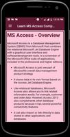 Learn MS Access Complete Guide capture d'écran 2