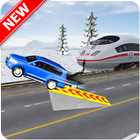 Chained Cars Vs.Train Car Stunts Racing 3D أيقونة