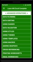 Learn MS Excel Complete capture d'écran 2