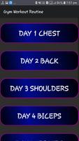 Gym Workout Schedule تصوير الشاشة 3
