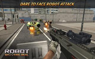Robot Disparo Real Poster