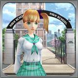 High School Security Anti-bully Girl Simulator icône