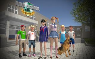 High School Security Anti-bully Girl Simulator capture d'écran 3