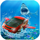 Underwater Shark Car Survival Simulaor 3D icône