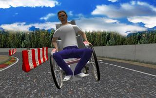 Wheel Chair Hurdle Survival 3D 海报