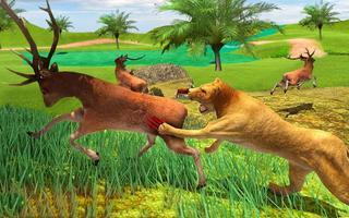 狮子 动物 打猎 战斗 家庭 游戏 截图 2