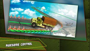 Army Truck Driving Hard Tracks Simulator 2018 poster