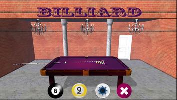 Billiards Game 3D постер
