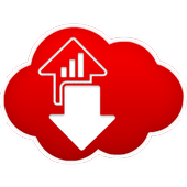 Data counter and speed meter icon