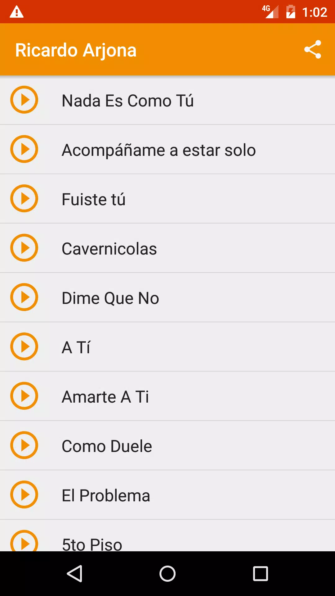 Descarga de APK de Fuiste Tu Ricardo Arjona Songs para Android