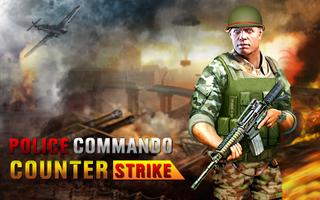 Police Commando Counter Strike Cartaz