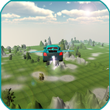 Flying Car 3D ไอคอน