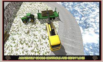 Log Snow Transporter Tractor स्क्रीनशॉट 2