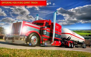 Off road cargo 3D truck driver simulator 2017 Affiche