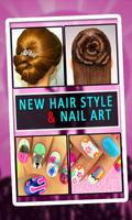 New Hair Style & Nail Art imagem de tela 1