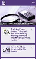 Nombre Mobile Tracker Conseils capture d'écran 1