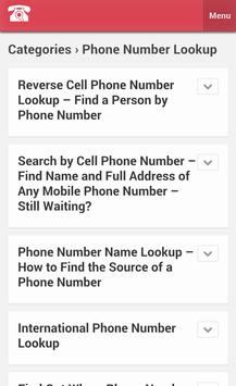 phone number lookup apk screenshot