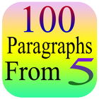 Paragraphs 100 from 5 ícone